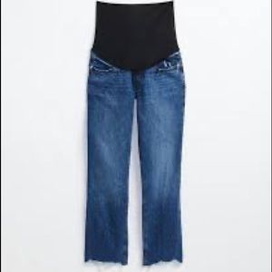 NWT LOFT MATERNITY FRESH CUT STRAIGHT CROP JEAN, size 8